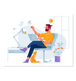 concept a freelancer working vector image