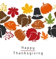 happy thanksgiving day seamless pattern vector image