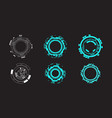 futuristic hud round circular elements for target vector image