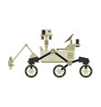 moon or mars rover robotic space vehicle cosmos vector image