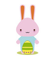 easter bunny vector image vector image