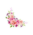 set of the floral arrangements vector image
