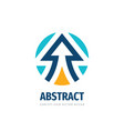 arrows - business logo template design strategy vector image