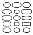 black frames set beautiful design vector image