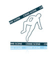 crime scene icon vector image