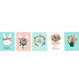 happy easter greeting card vector image vector image