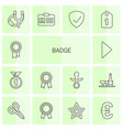 badge icons vector image vector image