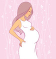 pregnant woman vector image