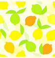 seamless summer pattern with whole yellow vector image vector image