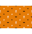 bright seamless pattern with skulls and crossbones vector image vector image