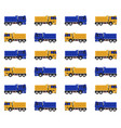 dump truck heavy machinery vehicle pattern vector image