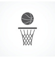 basketball icon vector image