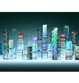 cityscape at night vector image