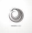 dragon symbol unique concept vector image