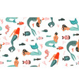 hand drawn abstract cartoon graphic summer vector image