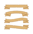 parchment ribbons vector image