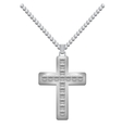 silver cross vector image