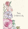 st valentine day card vector image vector image