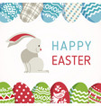 happy easter - modern card vector image