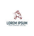 head horse logo vintage design concept template vector image vector image