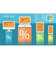 infographic of electronic device vector image vector image