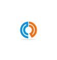 round shape colored circle logo vector image
