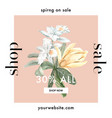 thai flowers frame design vector image vector image