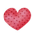 watercolor heart for valentines day 5 vector image vector image
