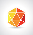 3d geometric object vector image vector image