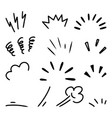 set of hand drawn doodle elements for concept vector image vector image