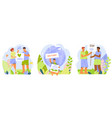 stop polluting planet compositions vector image vector image