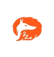 fox logo template vector image
