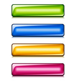 glossy buttons vector image vector image