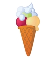 ice cream cone vector image