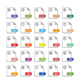 computer files icons vector image