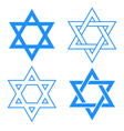 star of david symbol vector image vector image