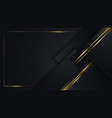 3d modern luxury template design black and golden vector image
