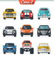 car icon set 2 vector image