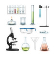 chemical laboratory equipment vector image