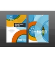 annual report cover vector image