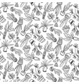 seamless pattern with collection house vector image