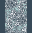 beautiful seamless pattern with hand drawn vector image vector image