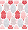 seamless festive pattern with eggs and folk vector image