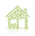 house concept for your design vector image