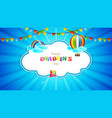 happy children day vector image