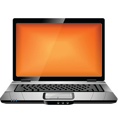 Website analitycs on laptop computer screen Vector Image