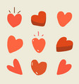 v1058-13-hearts vector image