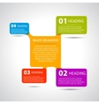 infographic design options 1 2 3 4 vector image