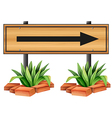 an arrow sign vector image