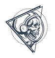 dead astronaut in spacesuit vector image vector image